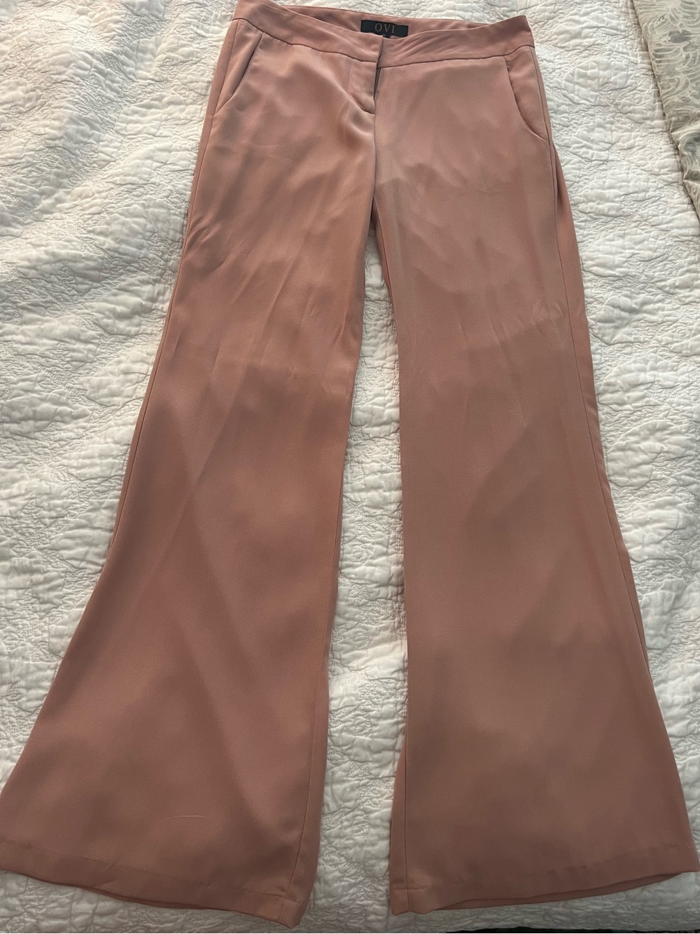 Ovi Dusty Blush Boot Cut Dress Pants
